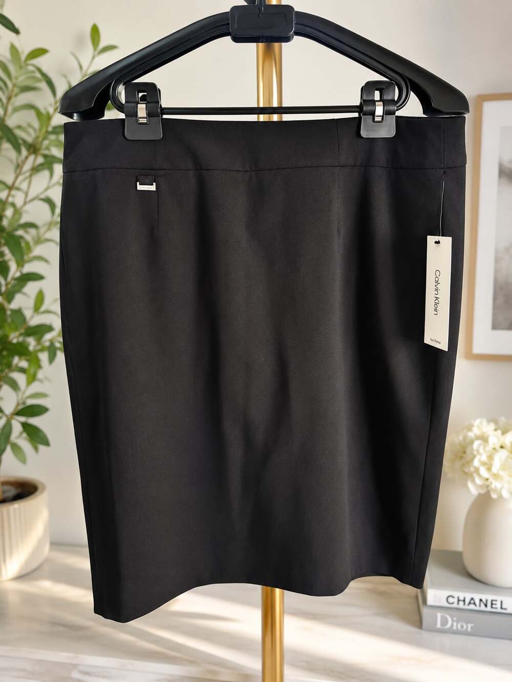 Calvin Klein Petite Black Pencil Skirt
